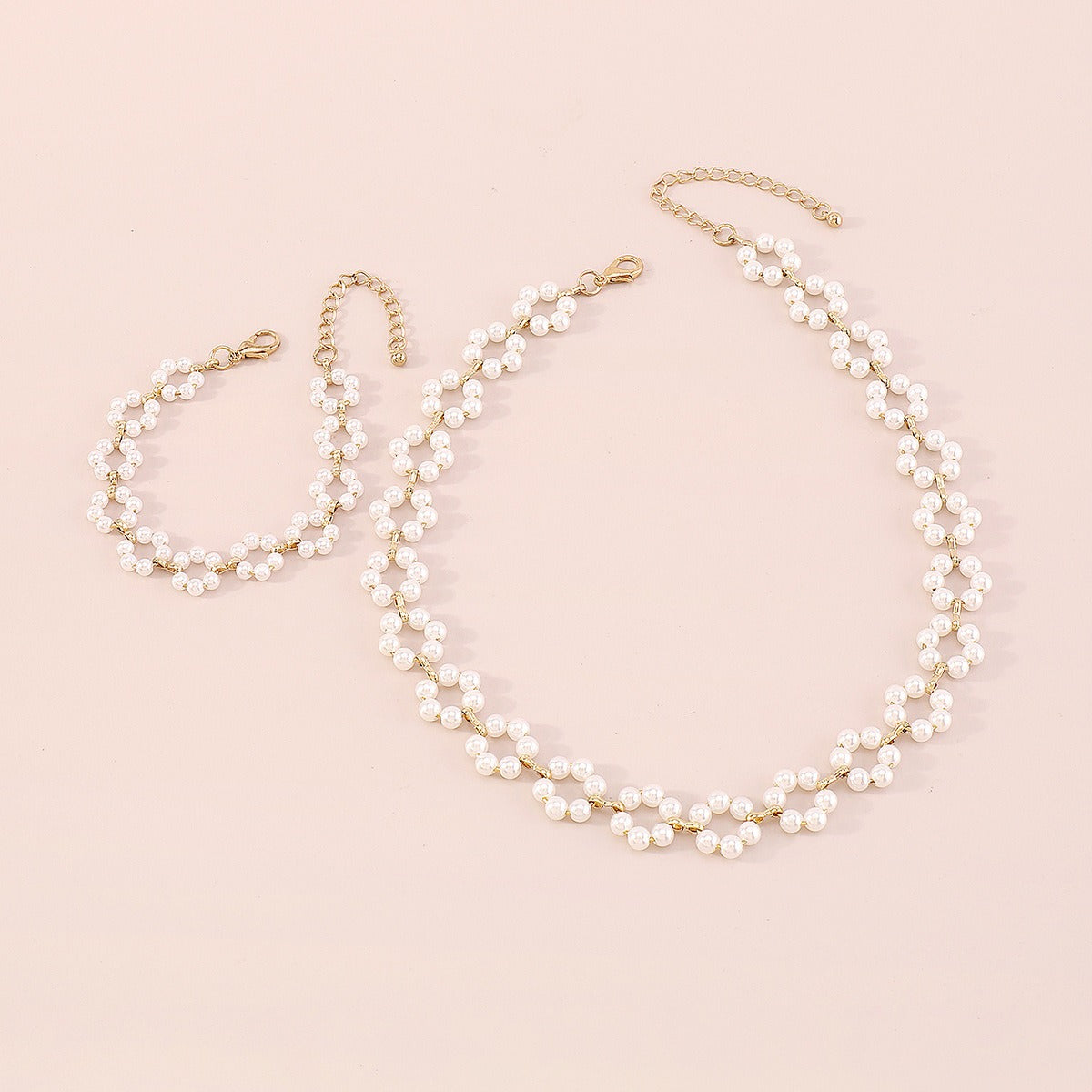 Collier perle fleur