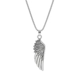 Collier aile d'ange acier