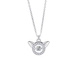 Collier cercle et ailes d'ange