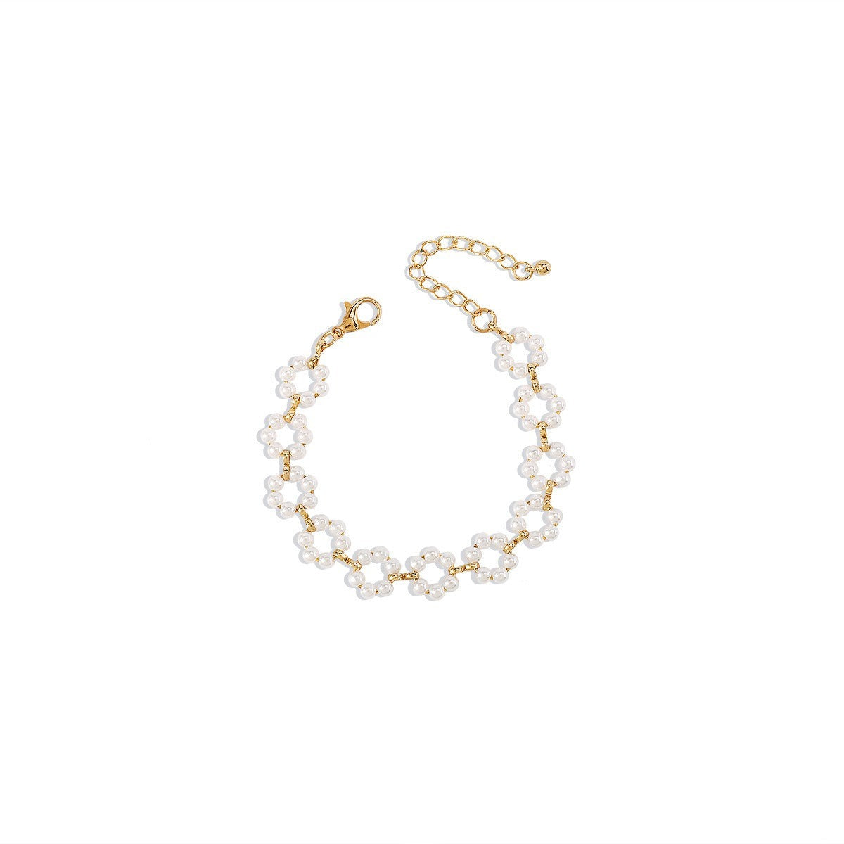 Collier perle fleur