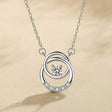 Collier rond argent femme