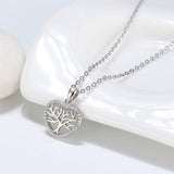 Collier arbre de vie cœur