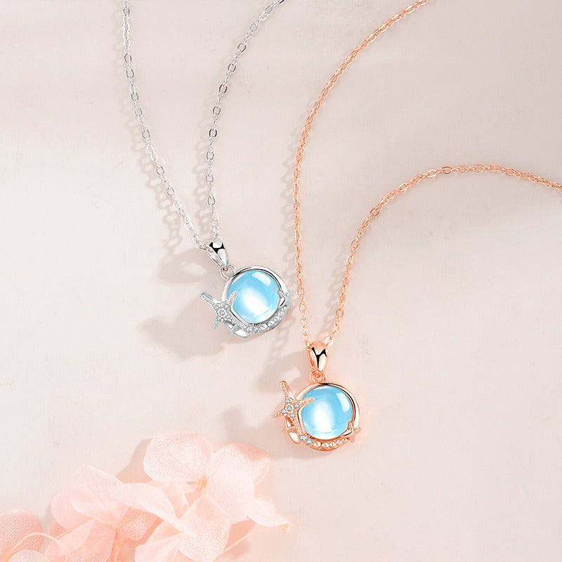 Pendentif pierre bleu Image