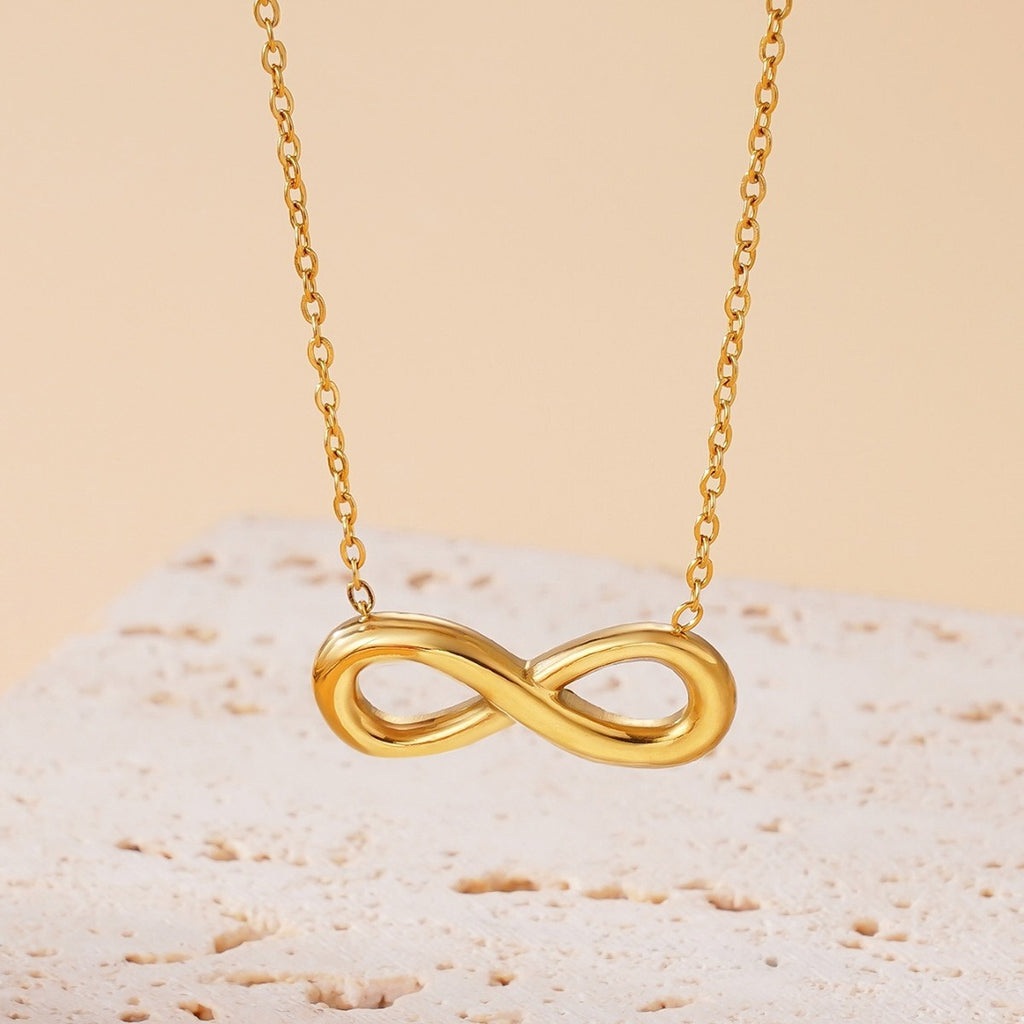 Collier Infini Doré moderne