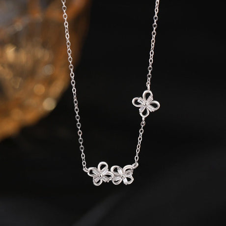 Collier trèfle en argent