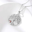 Collier arbre de vie argent coccinelle