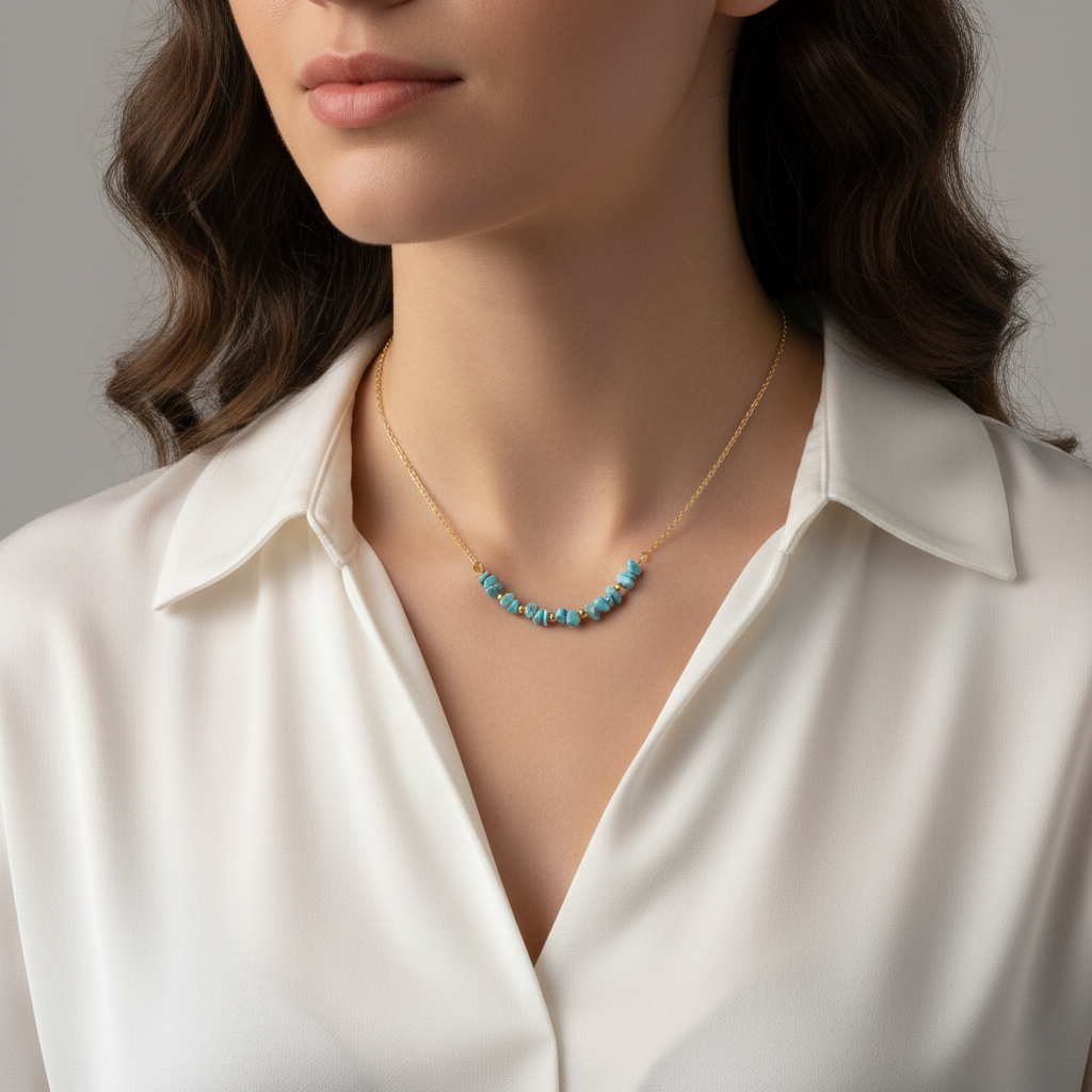 Collier pierre semi-précieuse