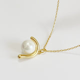 Collier perle or