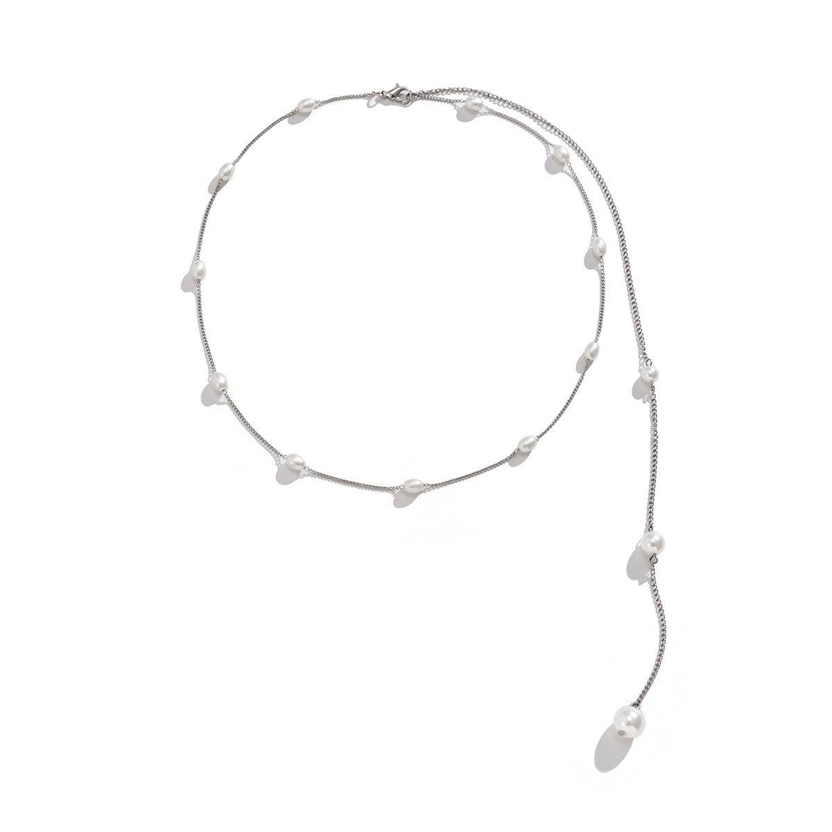 Collier de dos perles minimaliste