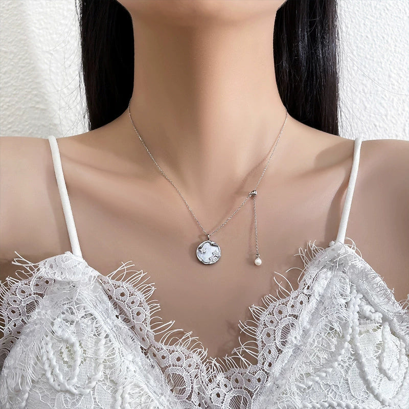Collier Réglable Fleur de Nacre perle