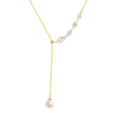 Collier perle pierre