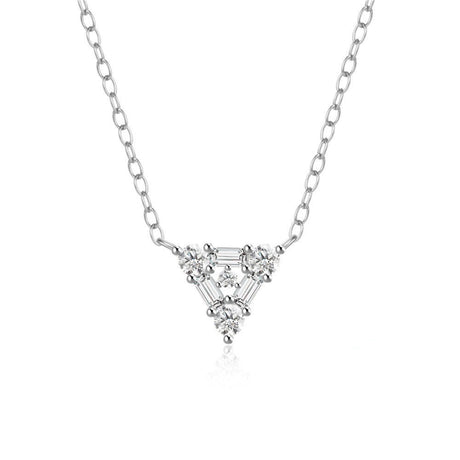 Collier triangle argent