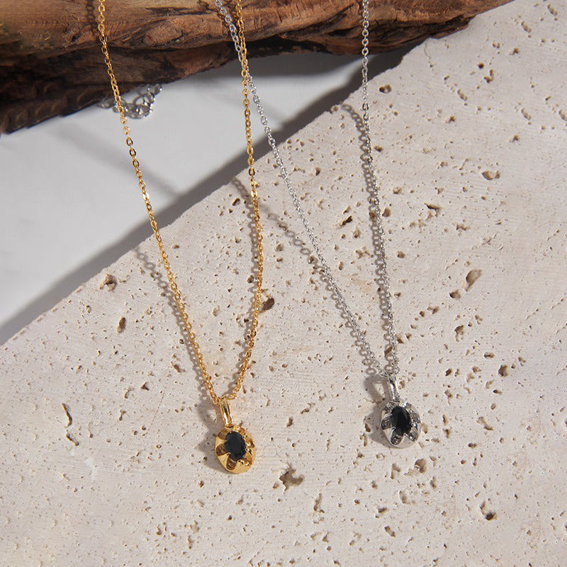 Pendentif pierre de lune doré