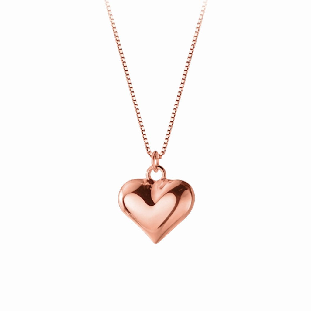 Collier avec pendentif rose gold cœur