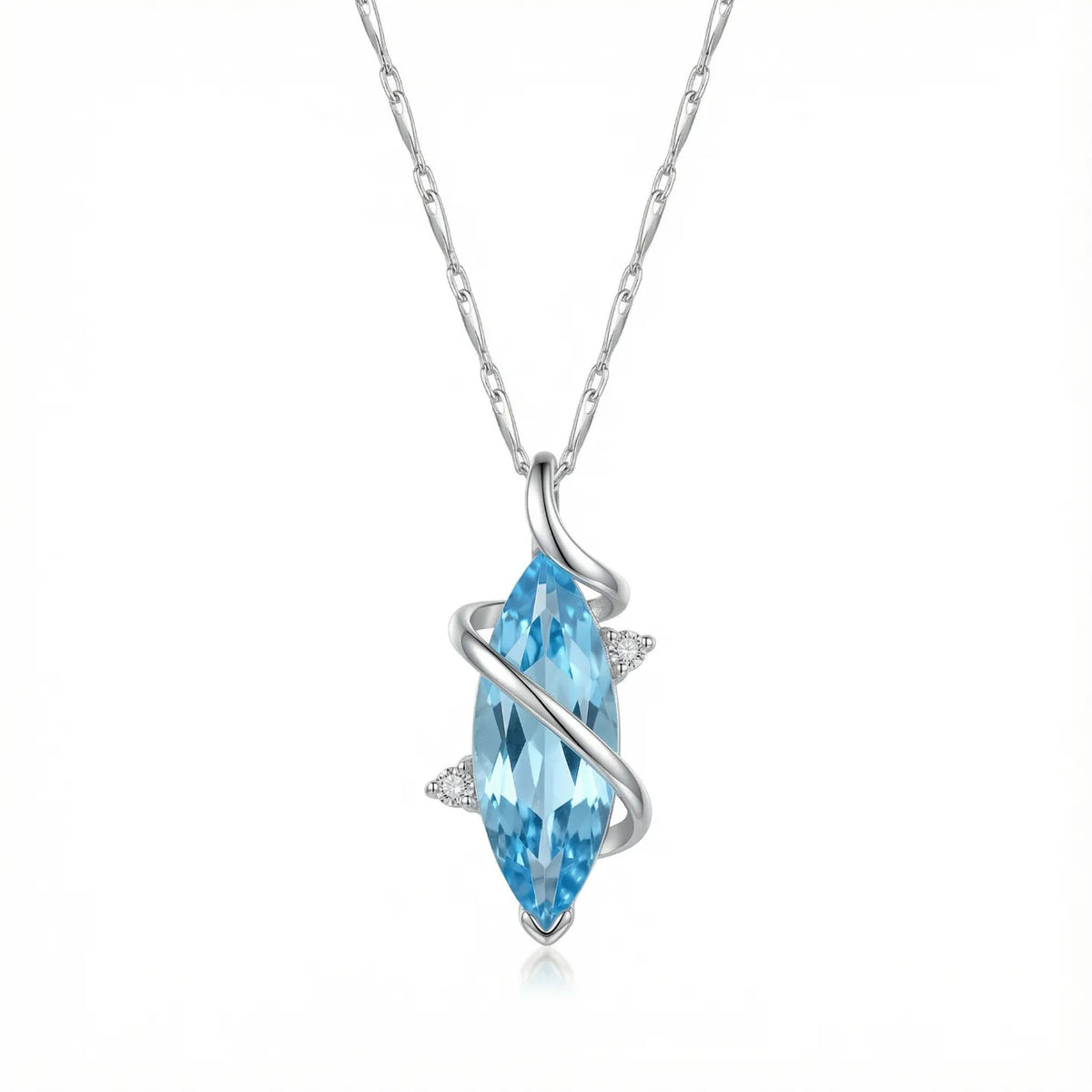 Pendentif aigue marine brute