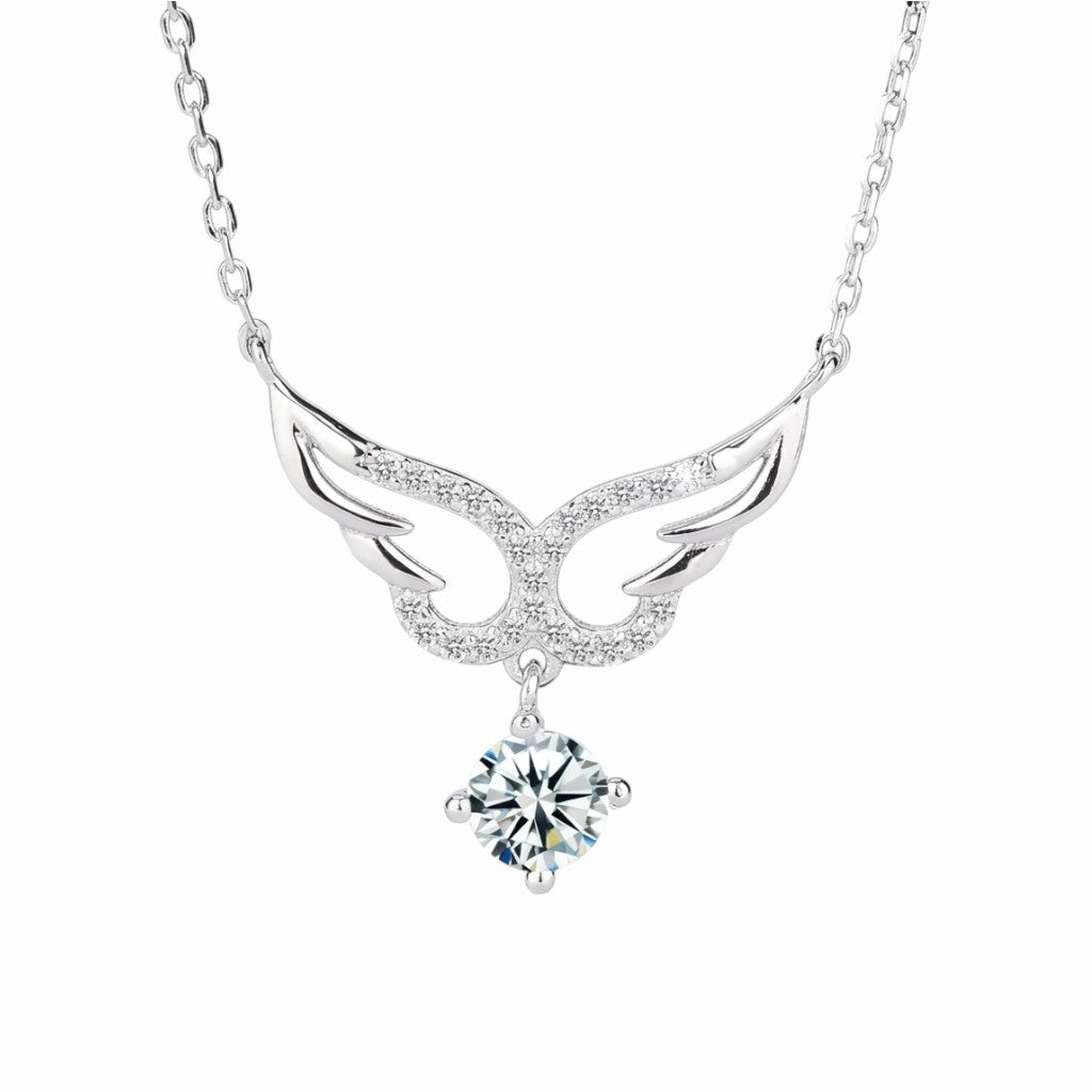 Pendentif aile ange argent