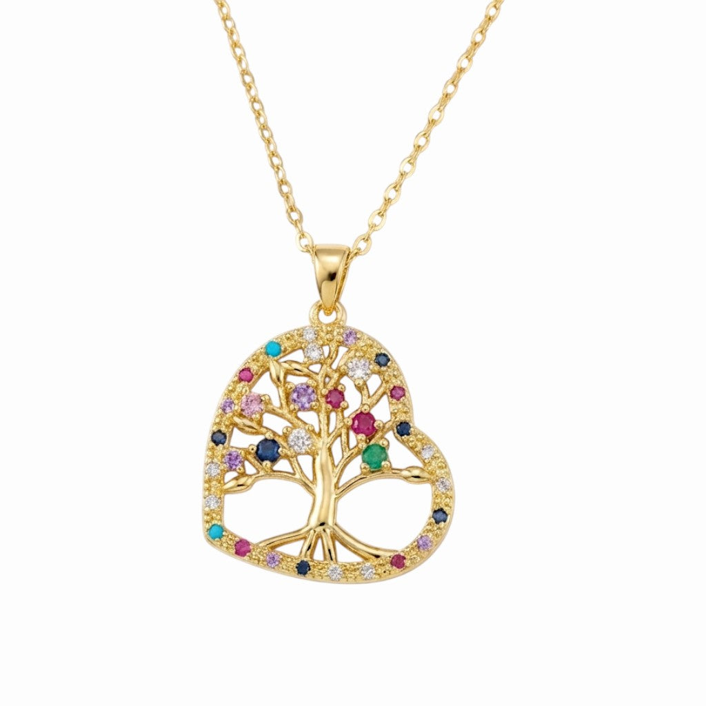 Pendentif arbre de vie cœur