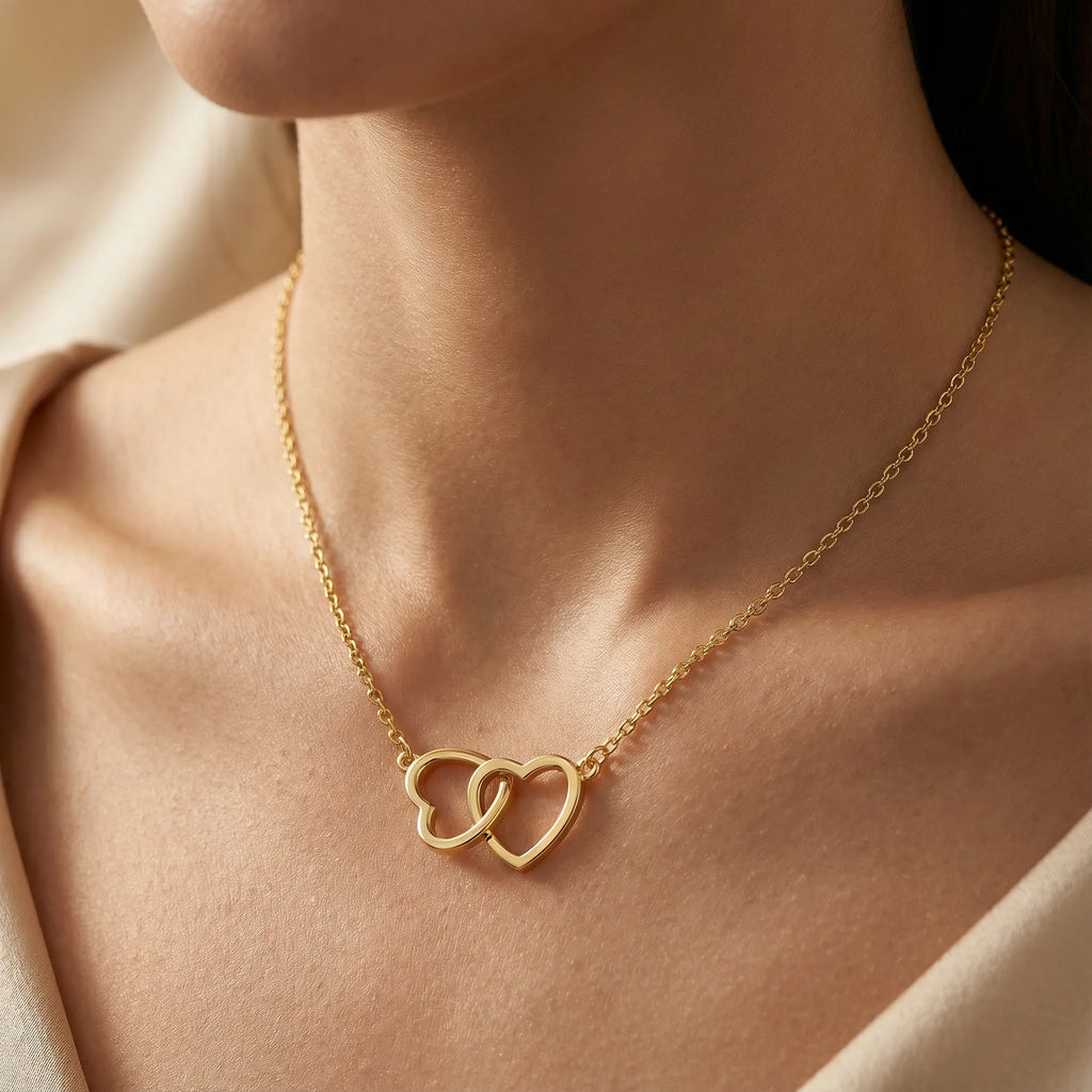 Pendentif cœur argenté