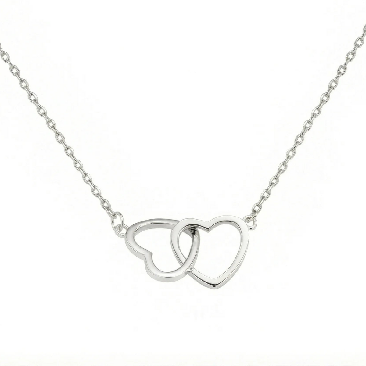 Pendentif cœur argenté