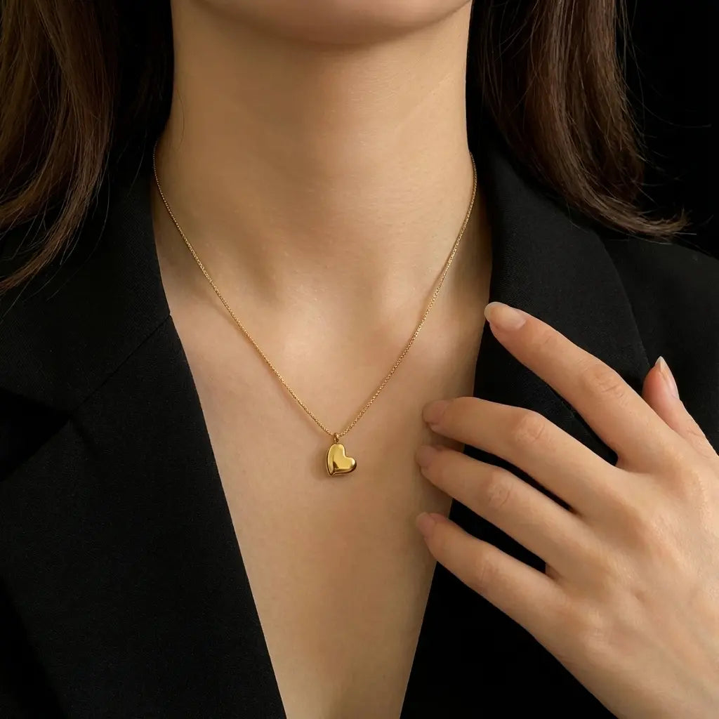 Pendentif cœur doré