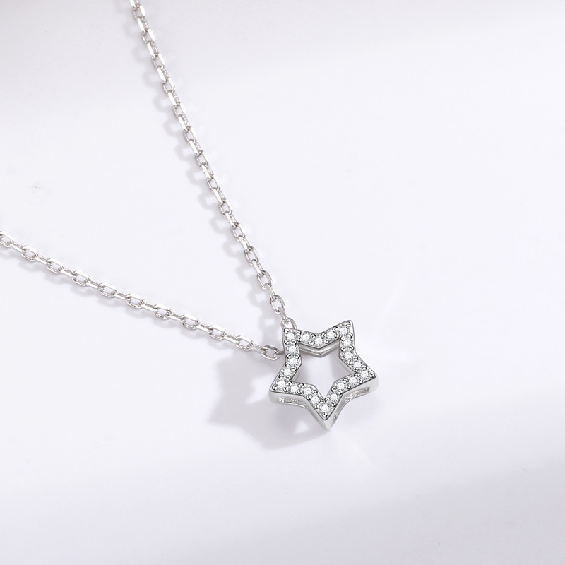 Pendentif étoile du soir argent