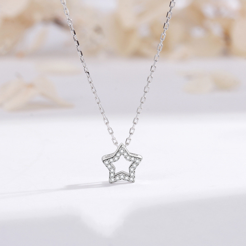 Pendentif étoile du soir argent