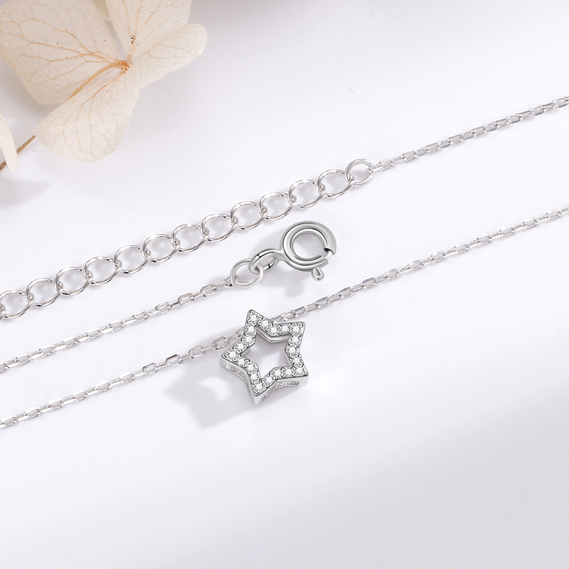 Pendentif étoile du soir argent