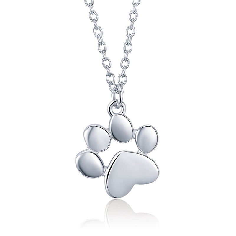 Pendentif patte de chat argent argenté