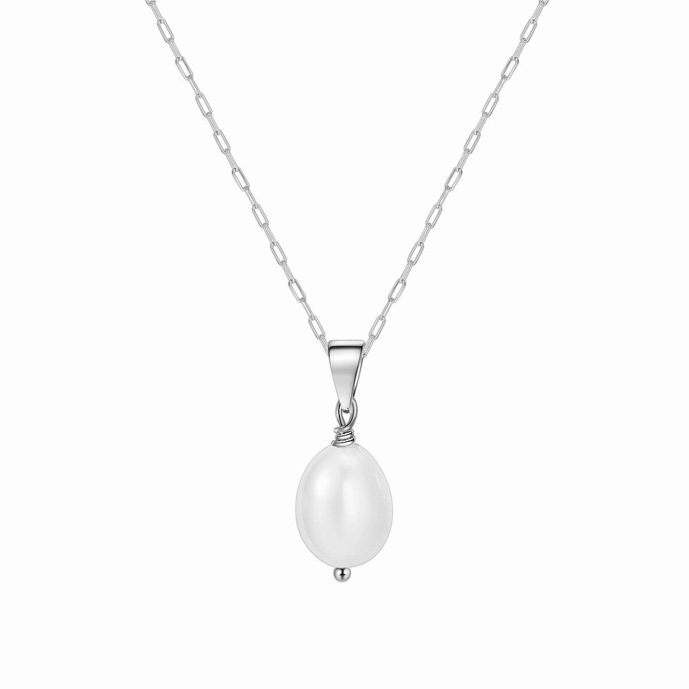 Pendentif perle de culture blanche