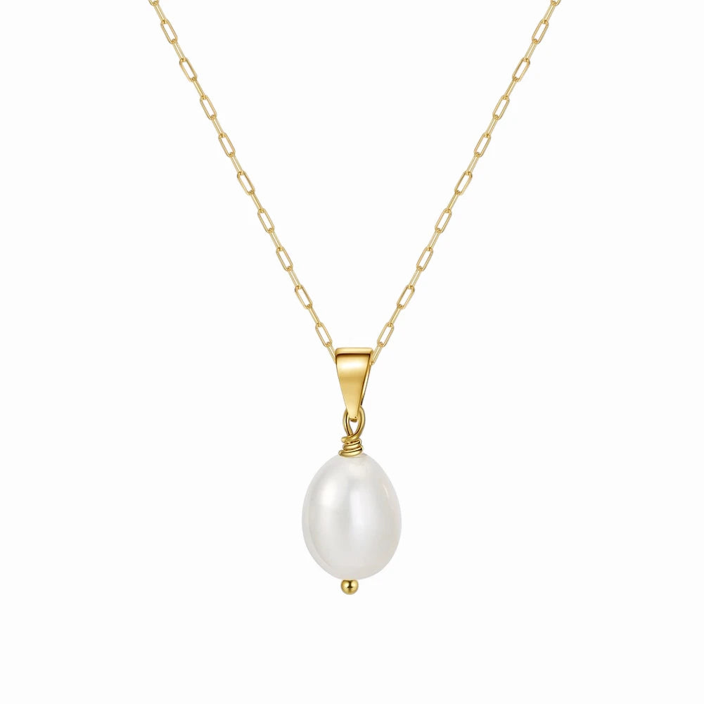 Pendentif perle de culture blanche