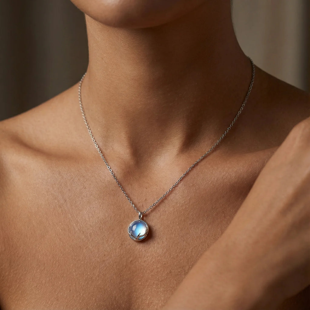 Pendentif pierre de lune
