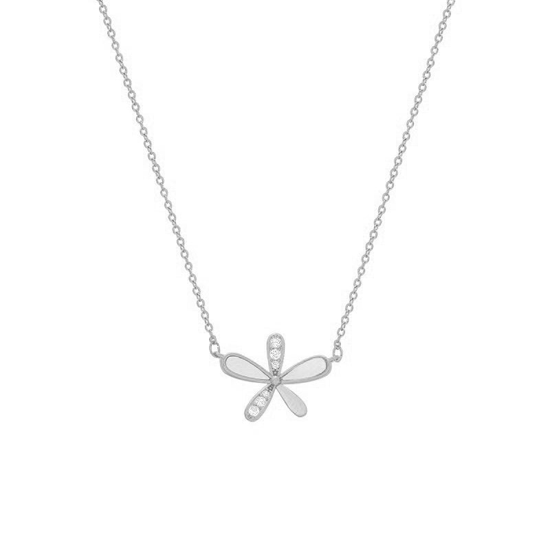 Collier fleur brillante