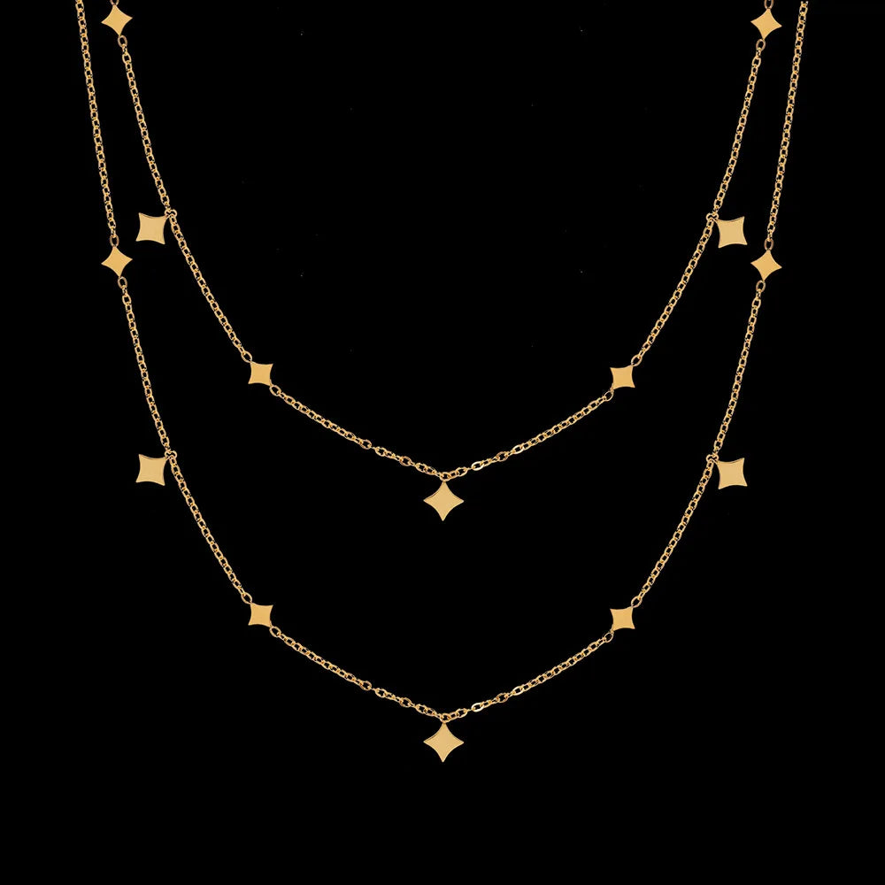 Collier étoile minimaliste doré