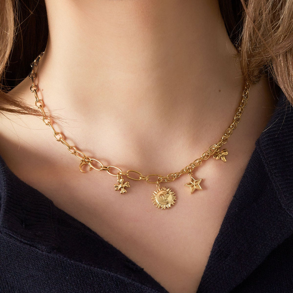 collier breloques célestes