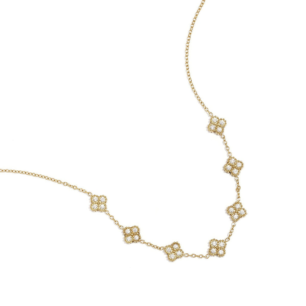 Elegant Stainless Steel Clover Pendant Necklace