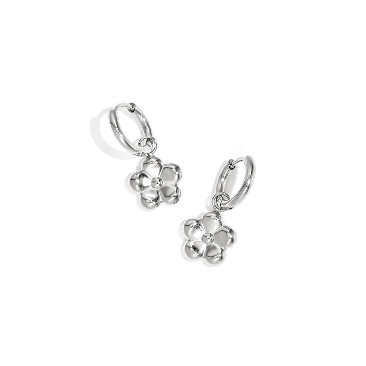 Boucles d'oreilles avec pendentif fleur