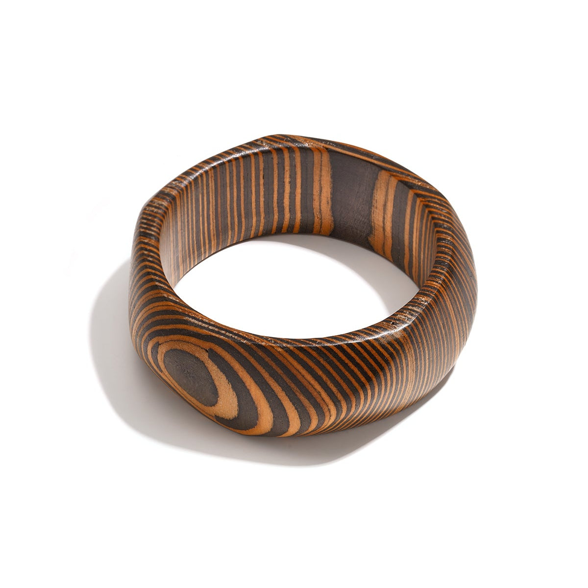Bracelets en bois de forme irrégulière, collection Simple Daily Simple, bijoux pour femmes