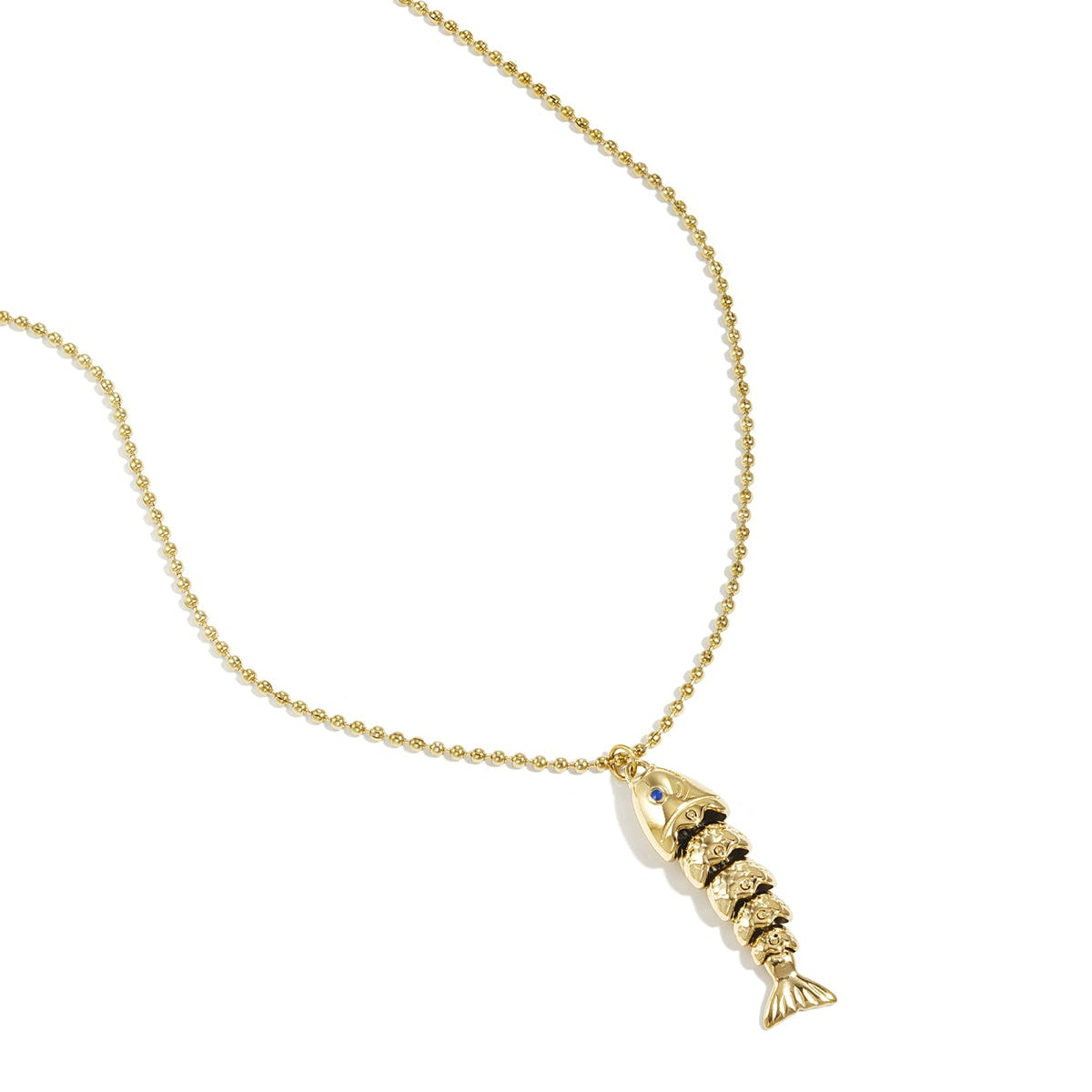 Collier avec pendentif poisson animé