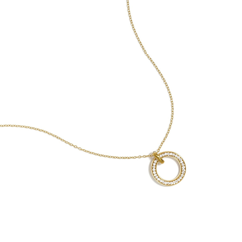 Collier avec cercle incrusté