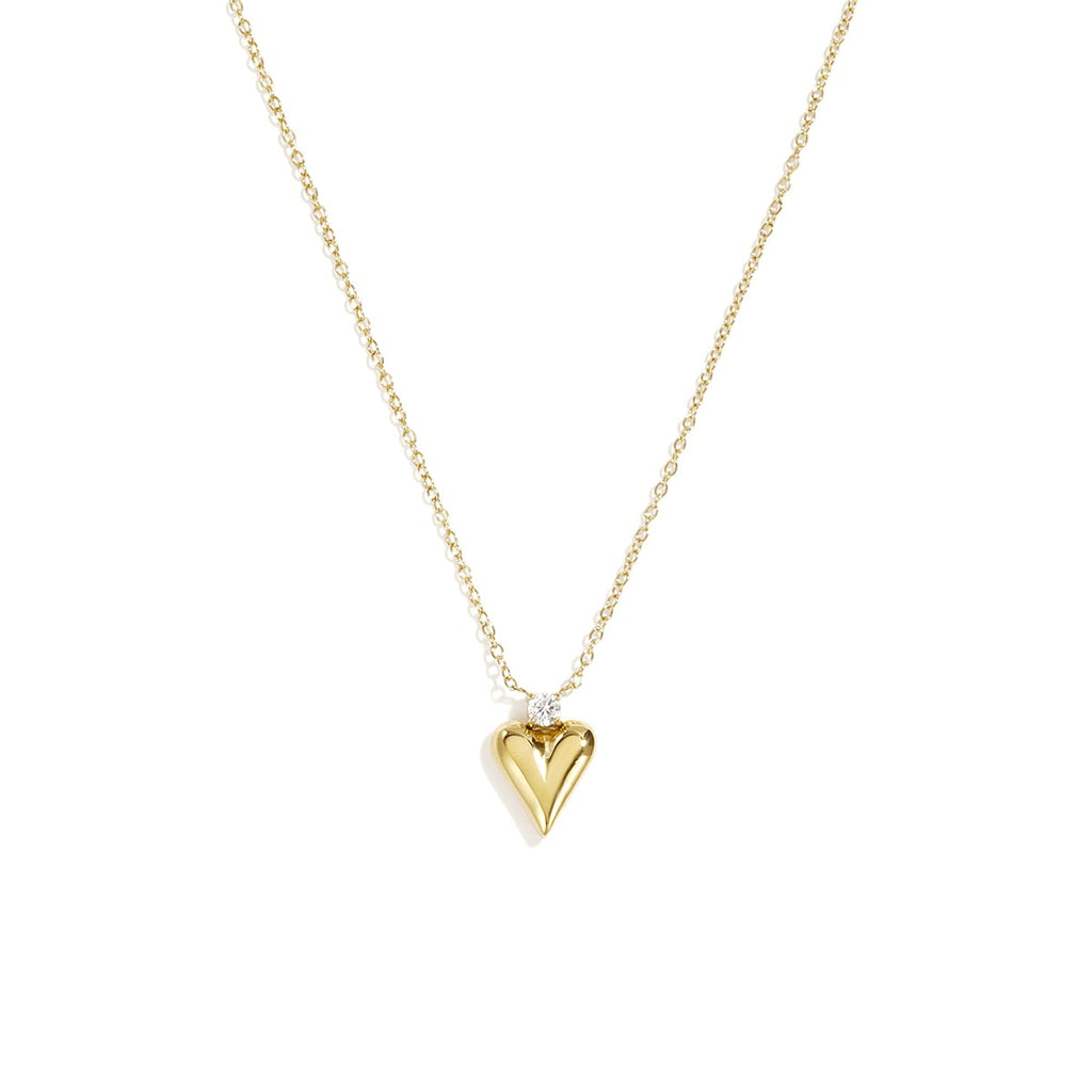 Colliers pendentifs en acier inoxydable en forme de cœur, collection Daily Simple, bijoux pour femmes