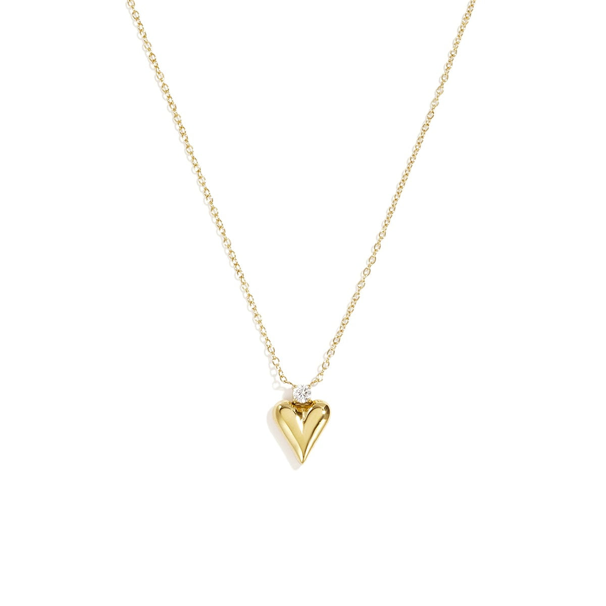 Colliers pendentifs en acier inoxydable en forme de cœur, collection Daily Simple, bijoux pour femmes