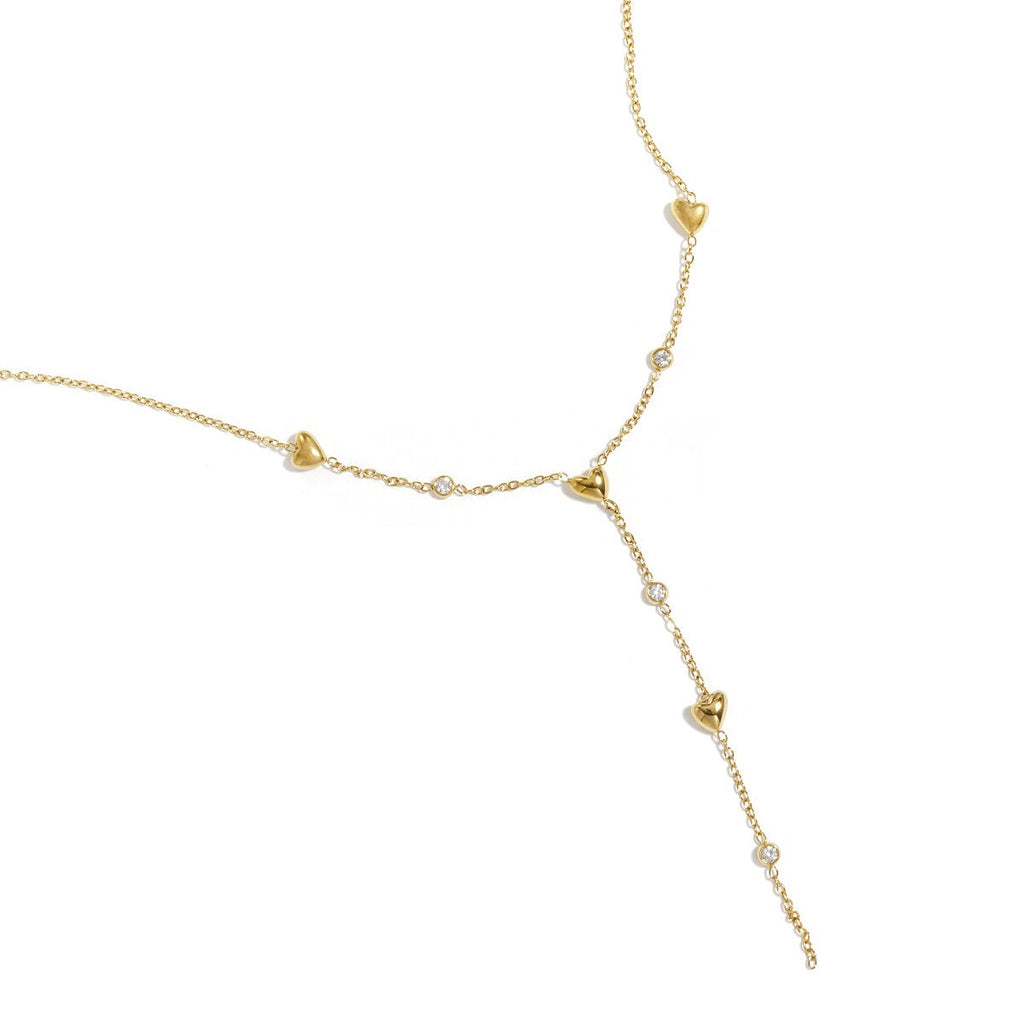 Elegant Heart Rhinestone Necklace for Daily Wear