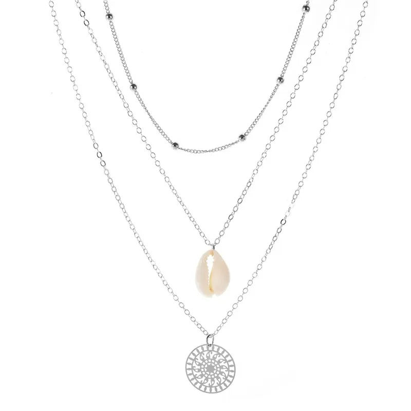Collier multirang bohème