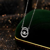 Collier rond argent femme