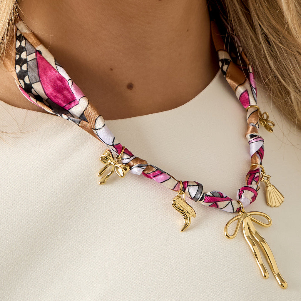 Colliers pendentifs en acier inoxydable, nœud papillon, décontractés, simples, pour femmes
