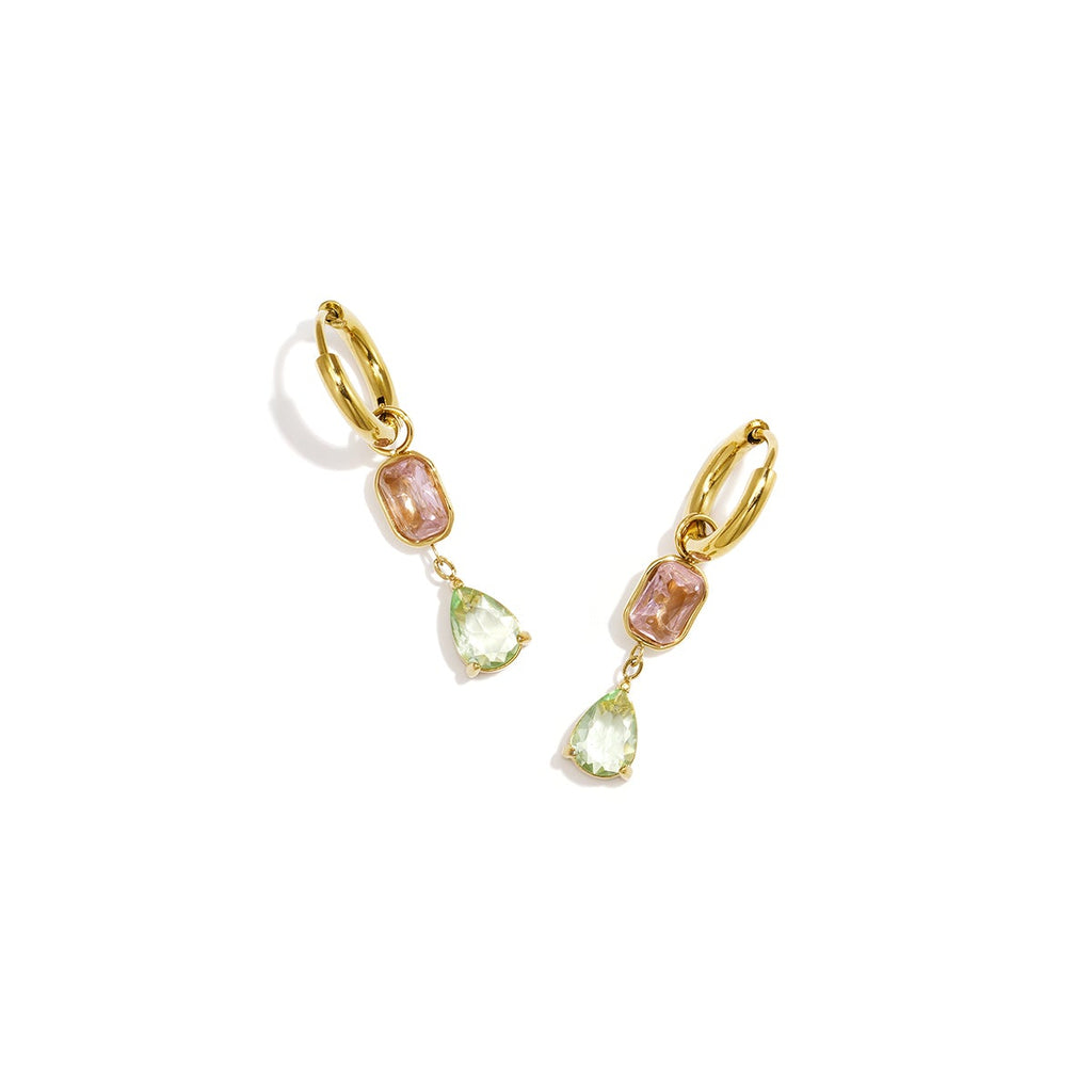 Boucles d'oreilles pendantes en acier inoxydable, collection simple et décontractée pour femmes