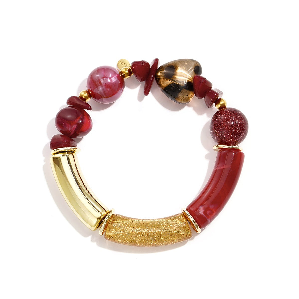 Bracelets en perles acryliques, bijoux simples pour femmes, collection Daily Simple