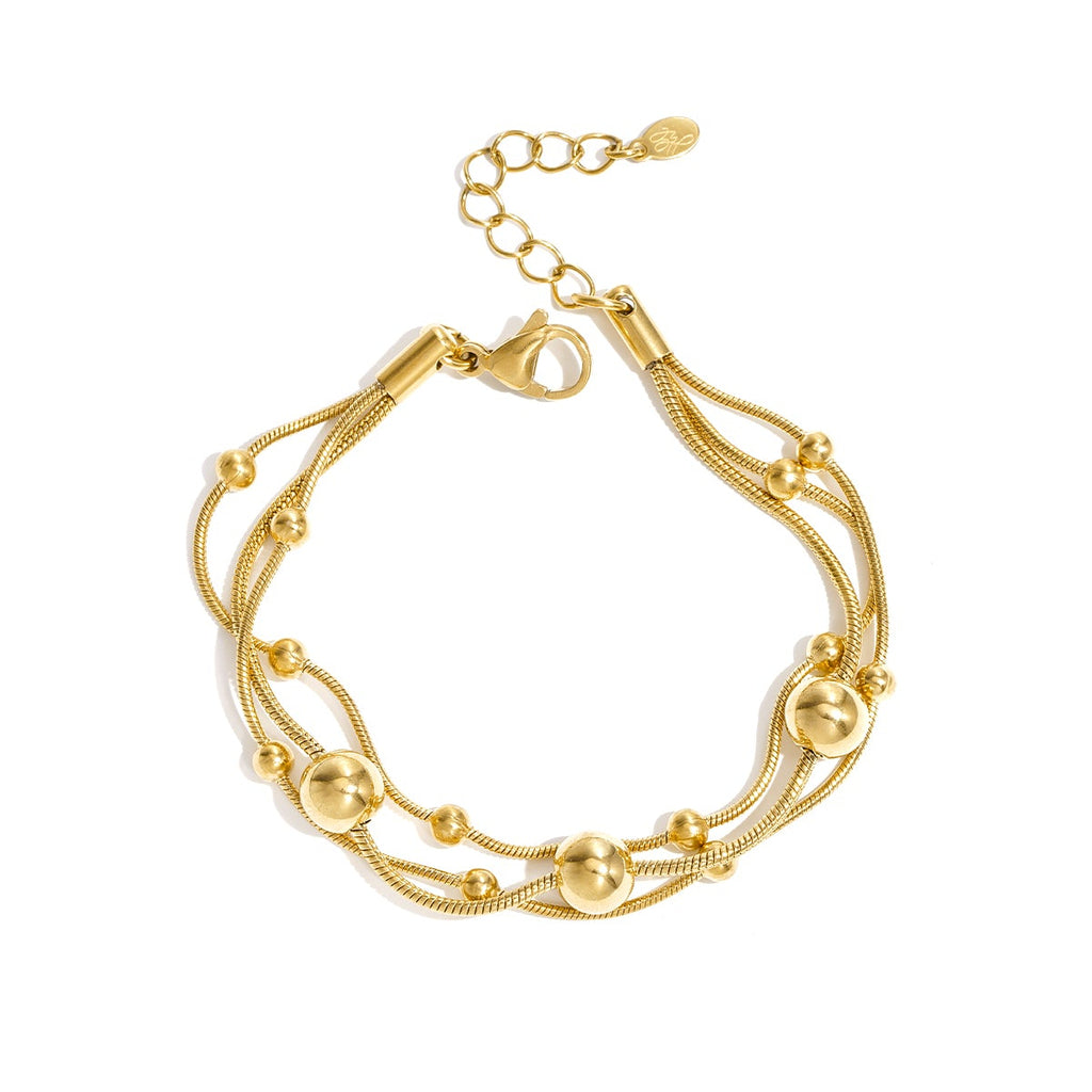 Bracelet à chaînes et à pois