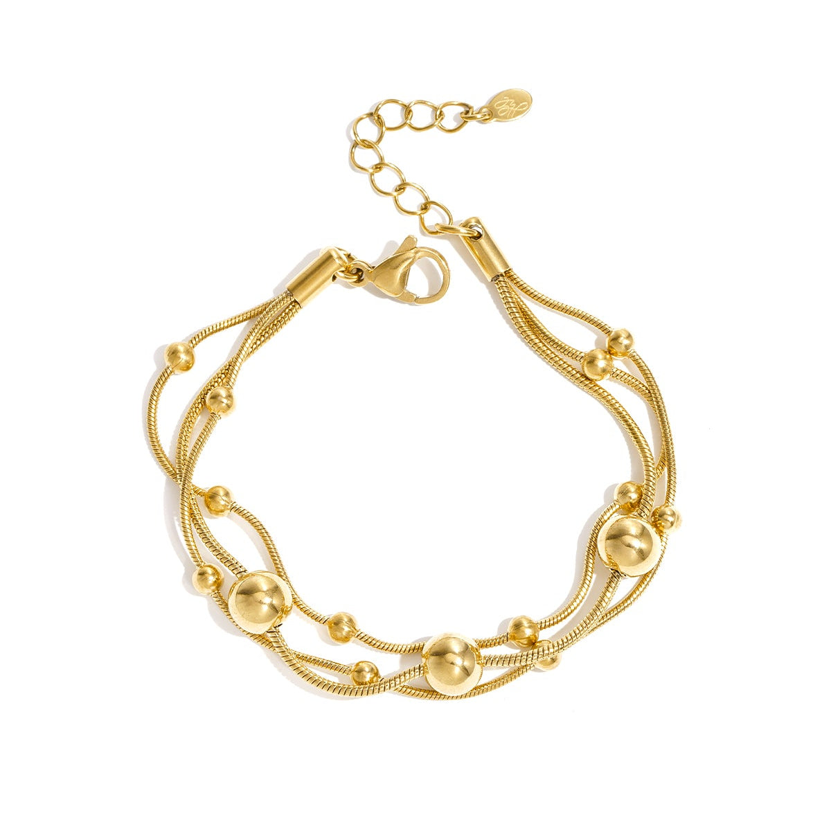 Bracelet à chaînes et à pois