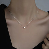 Collier cube en argent